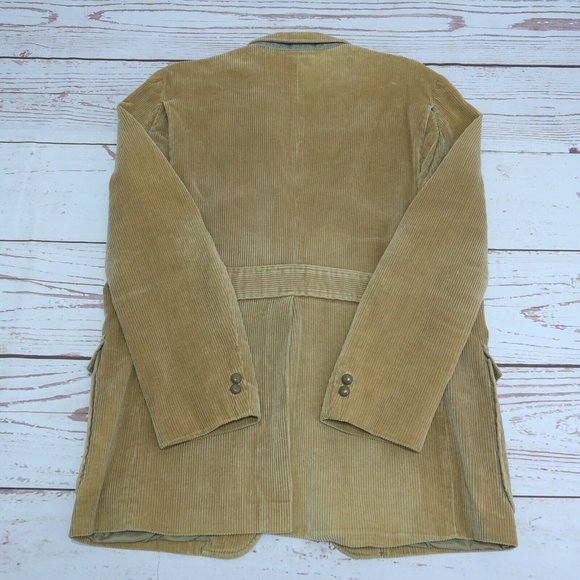 Jack Daniels 1960's Hipster Men’s Size Large Brown Corduroy Jacket Coat Quilted - Picture 3 of 9